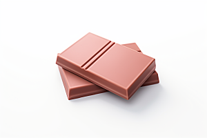 巧克力块甜蜜甜品摄影图