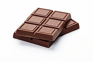 巧克力块零食甜品摄影图