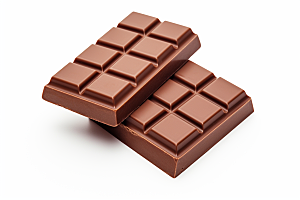 巧克力块零食丝滑摄影图