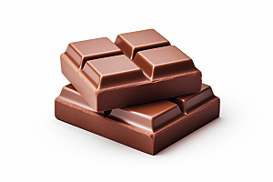 巧克力块美食甜品摄影图