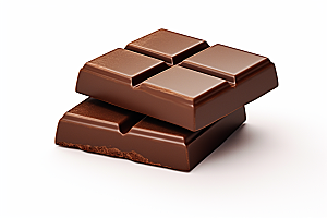 巧克力块甜品零食摄影图