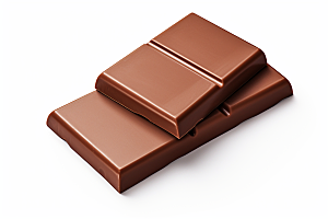 巧克力块香浓美食摄影图