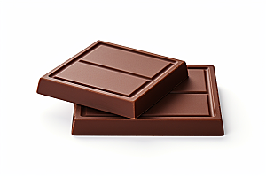 巧克力块美食美味摄影图