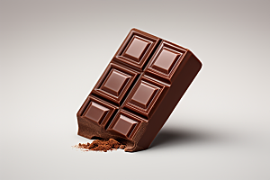巧克力块美食高清摄影图