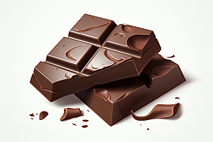 巧克力块高清零食摄影图