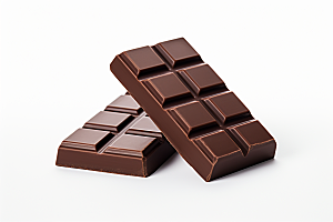 巧克力块可可零食摄影图