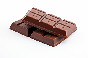 巧克力块零食美味摄影图