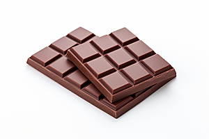 巧克力块甜品香浓摄影图
