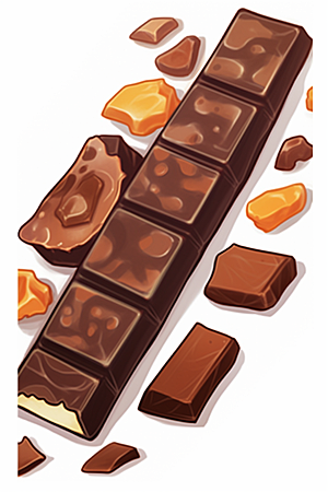 巧克力甜品文具甜蜜贴纸