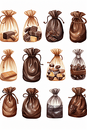 巧克力甜品甜蜜甜美贴纸
