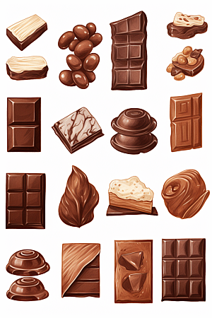 巧克力甜品手账甜蜜贴纸