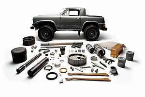 汽车零件金属工业摄影图
