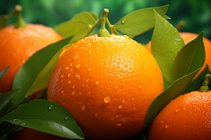 脐橙柑橘美味新鲜水果摄影图