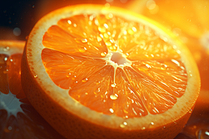 脐橙柑橘橙子美味摄影图
