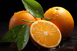 脐橙柑橘美食高清摄影图
