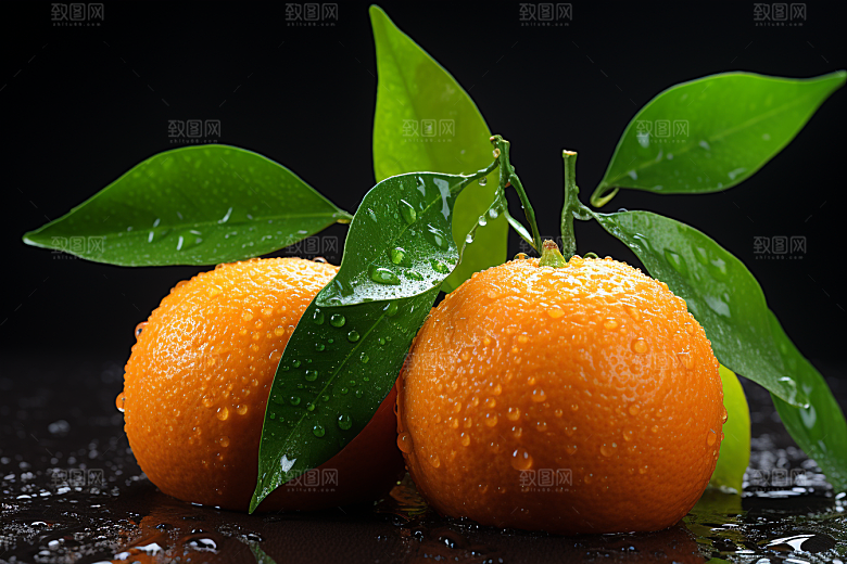 脐橙柑橘新鲜水果橙子摄影图