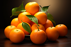 脐橙柑橘美味美食摄影图