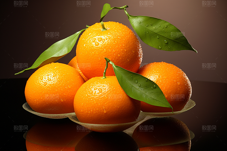 脐橙柑橘橘子新鲜水果摄影图