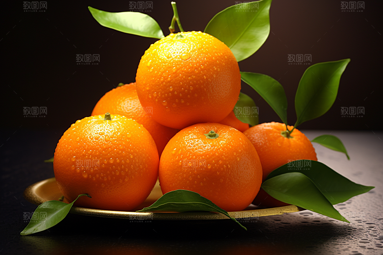 脐橙柑橘橘子美食摄影图