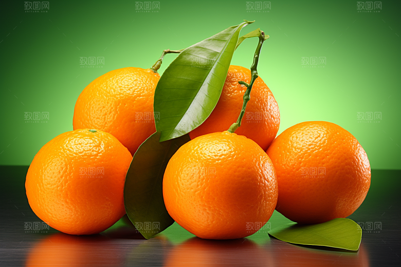 脐橙柑橘新鲜水果高清摄影图