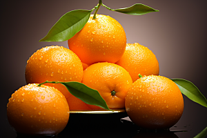 脐橙柑橘美食新鲜水果摄影图