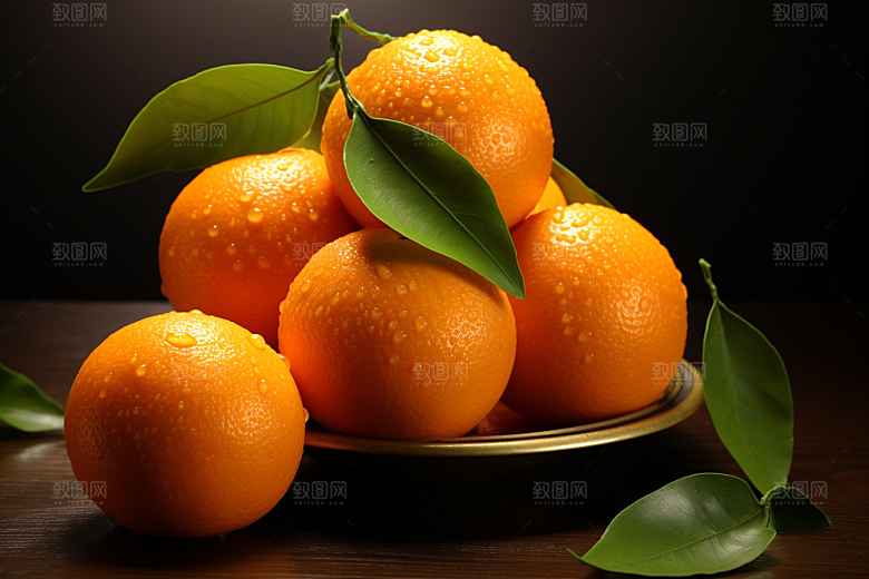 脐橙柑橘新鲜水果橙子摄影图