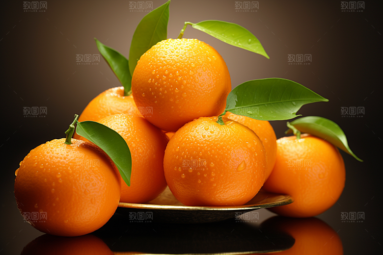 脐橙柑橘高清新鲜水果摄影图