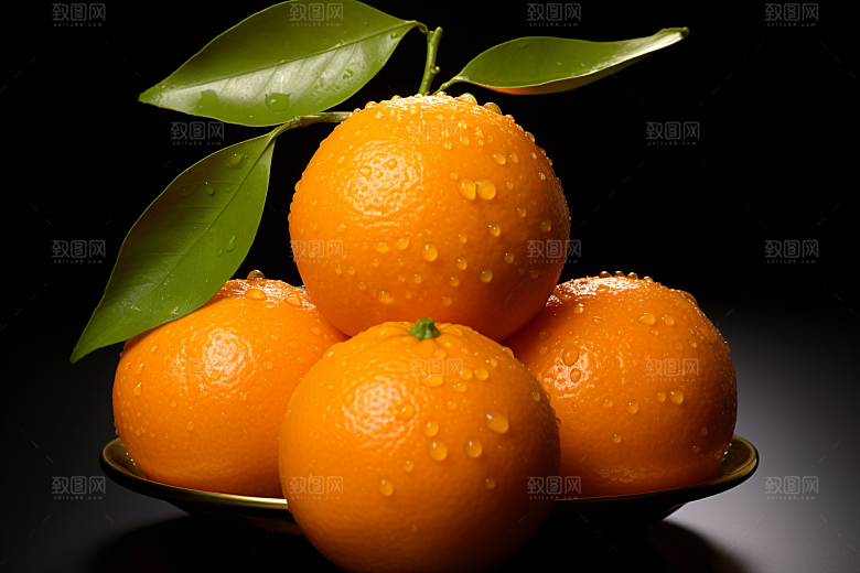 脐橙柑橘美食高清摄影图