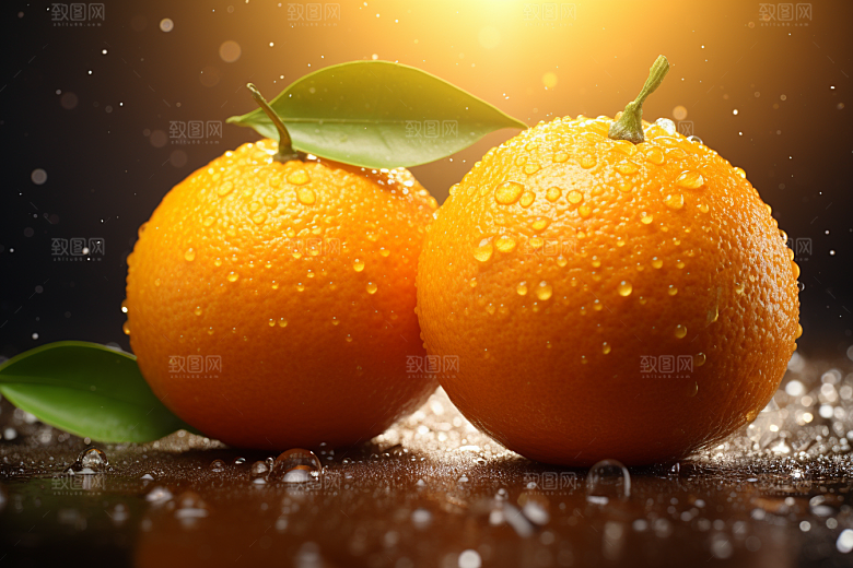 脐橙柑橘橘子美食摄影图