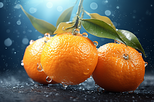 脐橙柑橘高清橙子摄影图