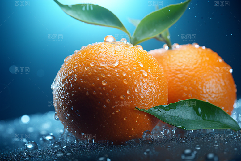脐橙柑橘新鲜水果高清摄影图