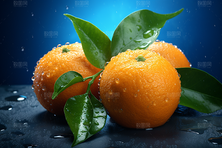 脐橙柑橘橙子新鲜水果摄影图