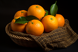 脐橙橙子秋季美食富含维C摄影图