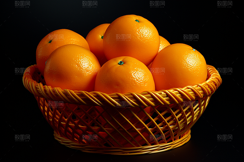 脐橙橙子高清美味摄影图