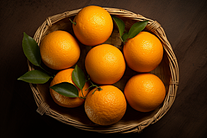 脐橙橙子水果高清摄影图