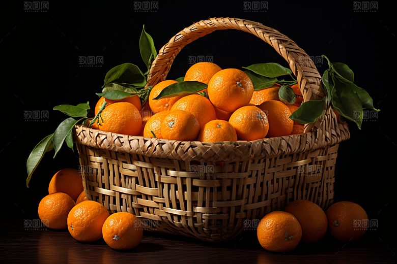 脐橙橙子高清秋季美食摄影图