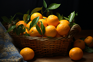 脐橙橙子美味果品摄影图