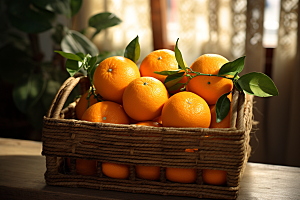 脐橙橙子富含维C高清摄影图