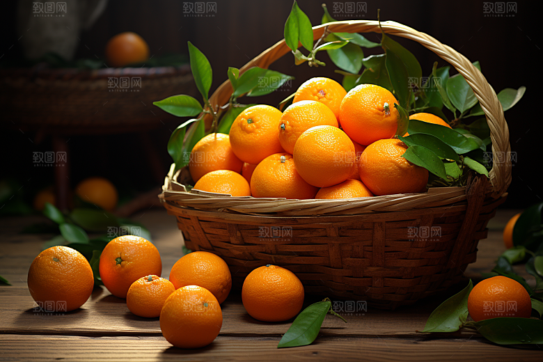 脐橙橙子果品高清摄影图