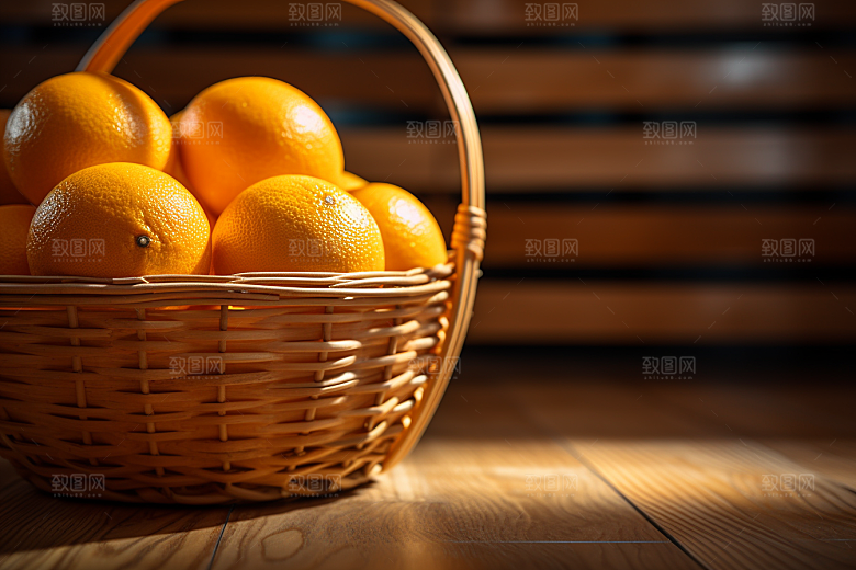 脐橙橙子美味果品摄影图