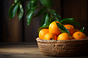脐橙橙子美味秋季美食摄影图