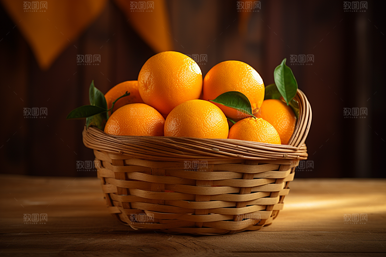 脐橙橙子秋季美食果品摄影图