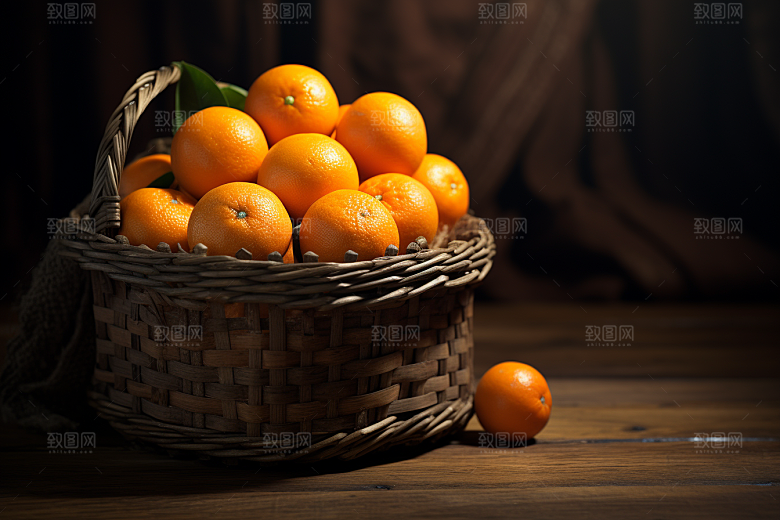 脐橙橙子美味水果摄影图