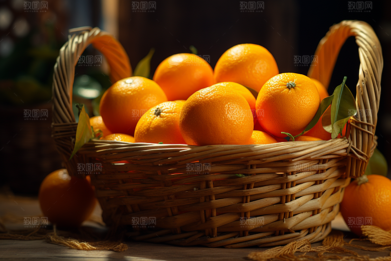 脐橙橙子美味秋季美食摄影图