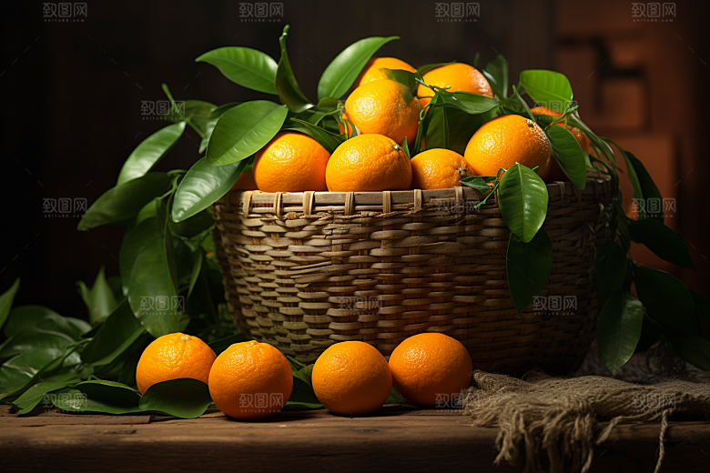 脐橙橙子美味秋季美食摄影图