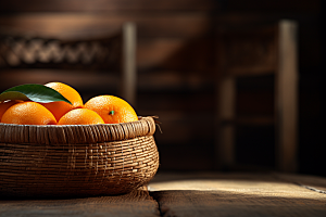 脐橙橙子秋季美食高清摄影图