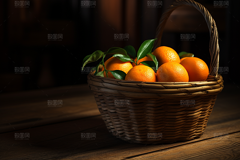 脐橙橙子富含维C水果摄影图