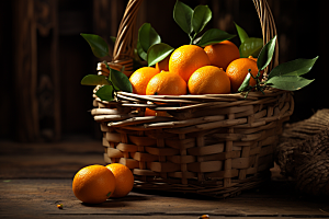 脐橙橙子水果秋季美食摄影图