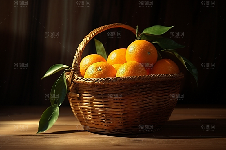 脐橙橙子美味秋季美食摄影图