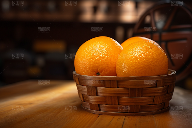 脐橙橙子美味高清摄影图